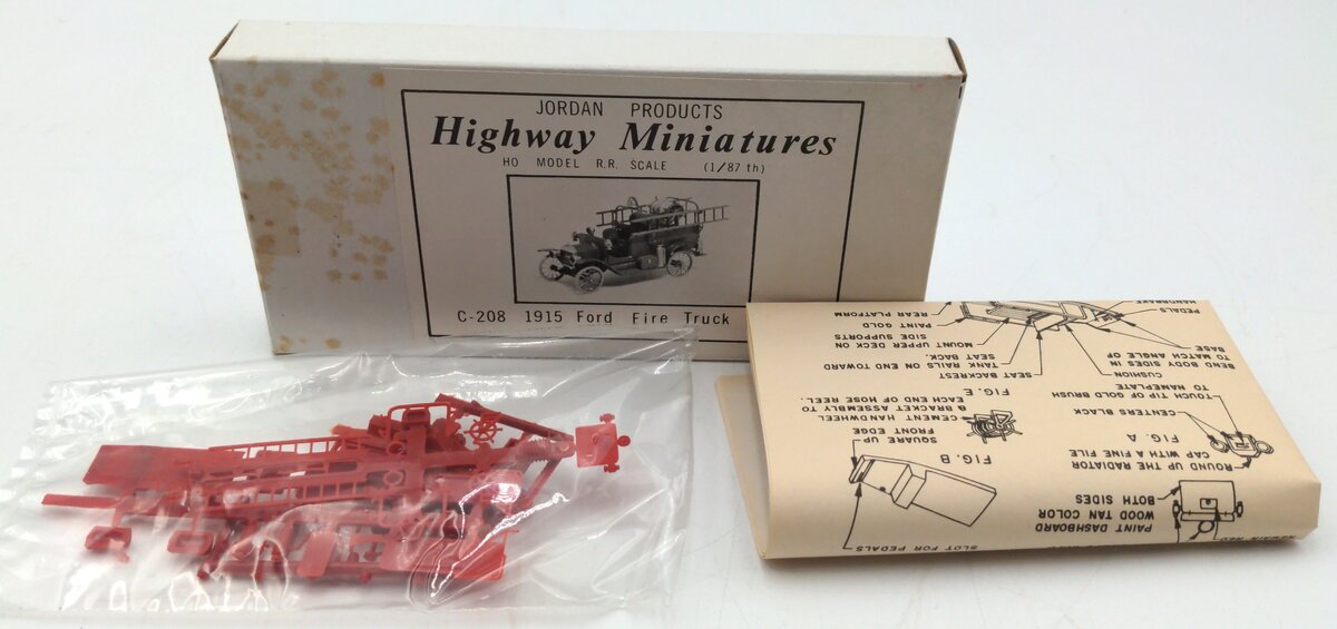 Highway Miniatures C-208 HO 1915 Ford Fire Truck Kit