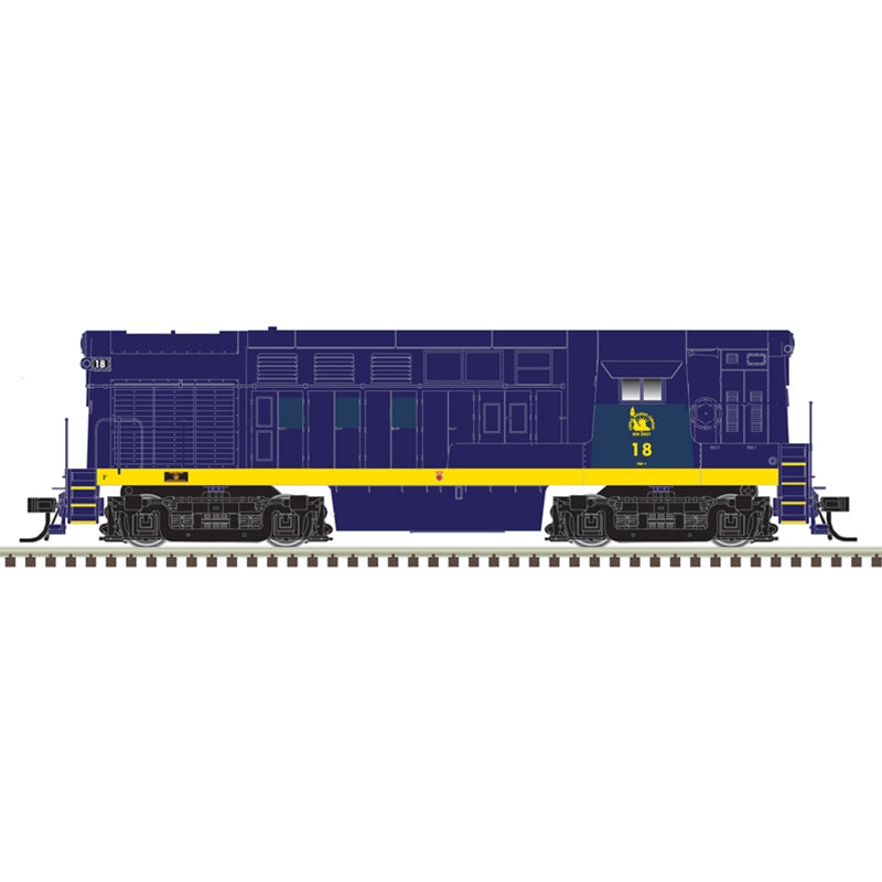 Atlas 40005538 N Jersey Central Gold H16-44 Diesel Locomotive #18