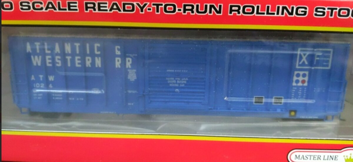 Atlas 20 007 135 HO Atlantic & Western Master CNCF 5000 50'' Box Car # 1024