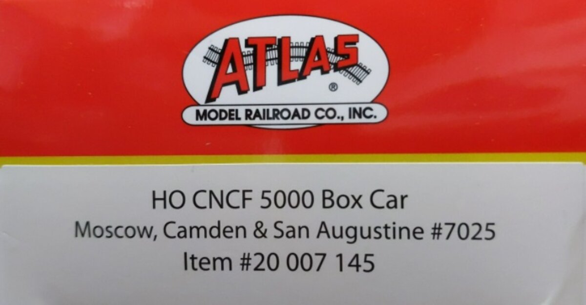 Atlas 20007145 HO Master Line  MC&S Master CNCF 5000 50'' Box Car # 7025