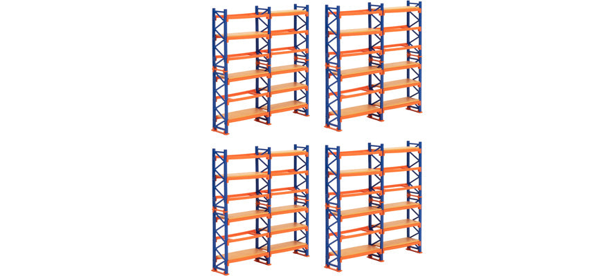 Kibri 38613 HO Pallet Rack/Shelving System Kit (Pack of 4)