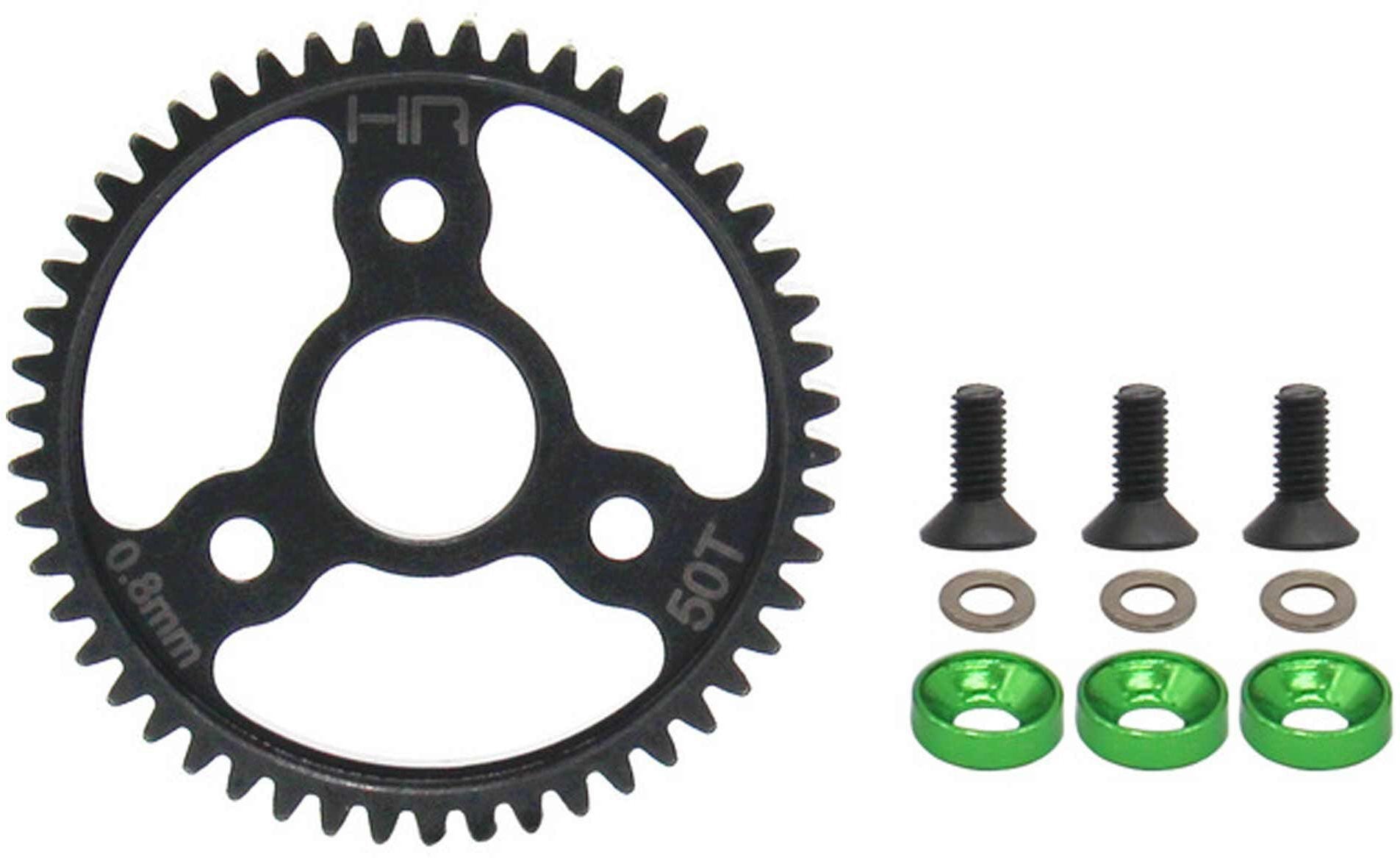 Hot Racing SJT250 Arrma Traxxas E Revo Green Steel Spur Gear