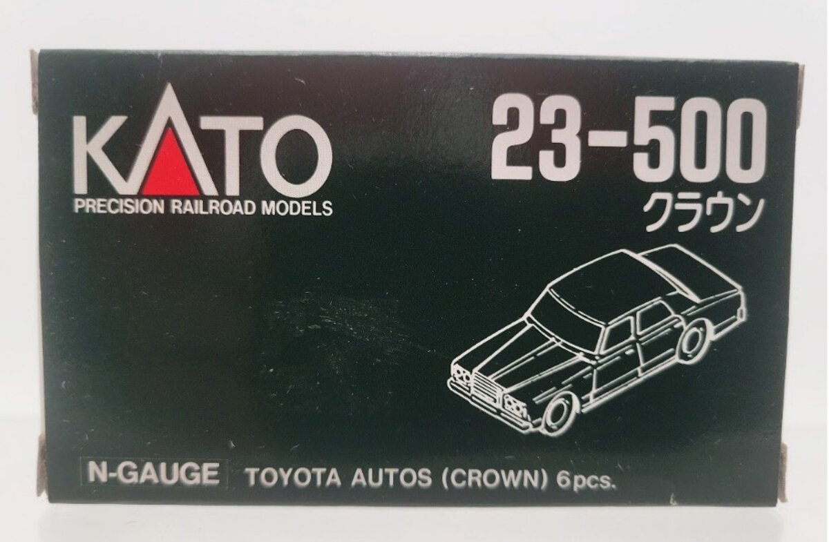 Kato 23-500 N Scale 1980's Toyota Crown Autos Assorted Colors (Box of 6)