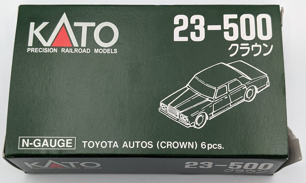 Kato 23-500 N 1980's Toyota Crown Autos (Box of 6)