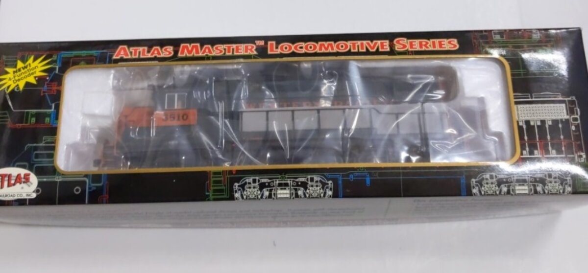 Atlas 9754 HO Western Pacific GP-40 Low Nose Locomotive Road #3510