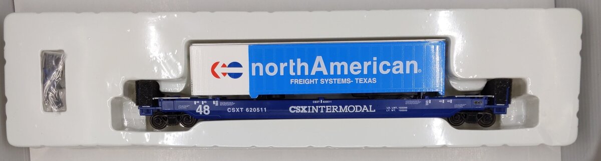 Con-Cor 0001-1986 (01) HO Scale North American Trailer 125 Ton Single Car