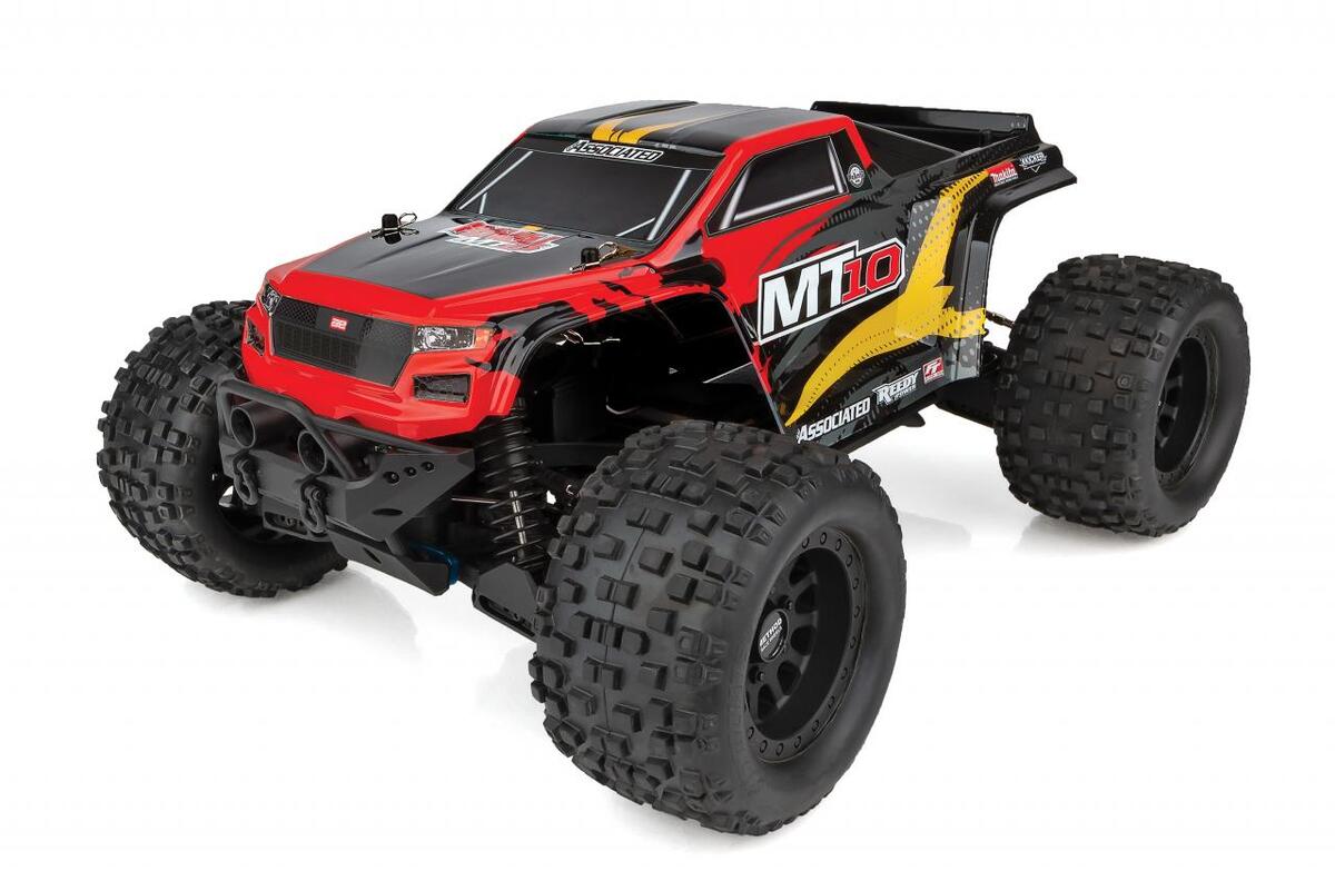 Team Associated 20518 Red RIVAL MT10 Brushless RTR Brushless V2 Monster Truck