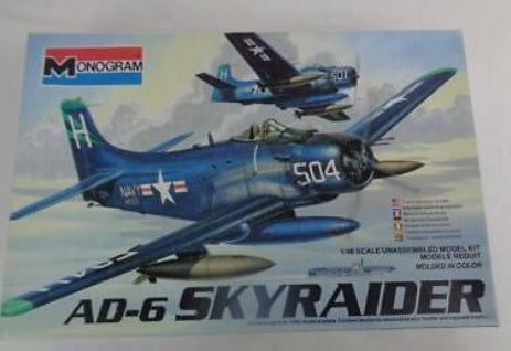 Monogram 5429 1:48 AD-6 Skyraider Military Aircraft Plane Model Kit