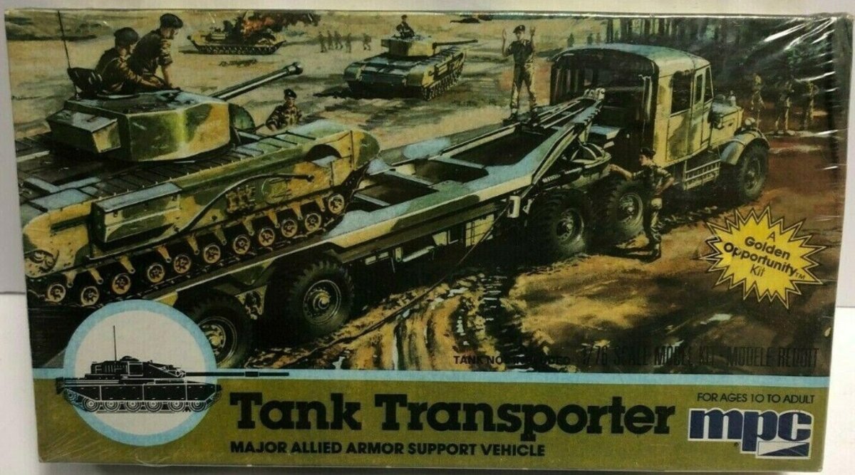 MPC 1-6207 1:76Transporter Major Allied Armor Support Military Tank Model Kit