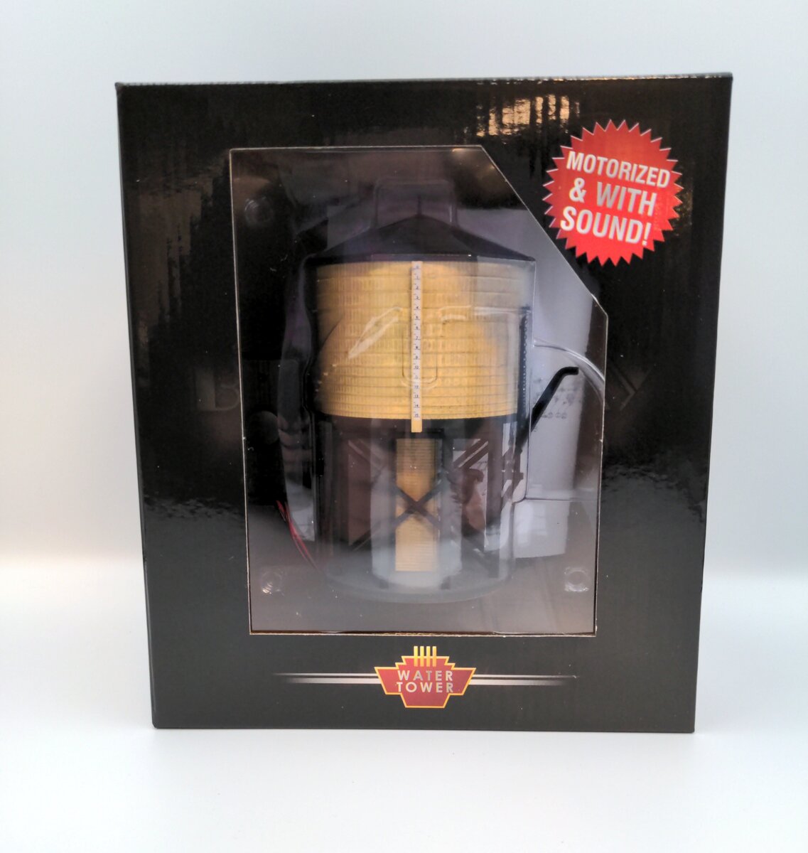 Broadway Limited 7912 HO Weathered Yellow Operating Water Tower with Sound
