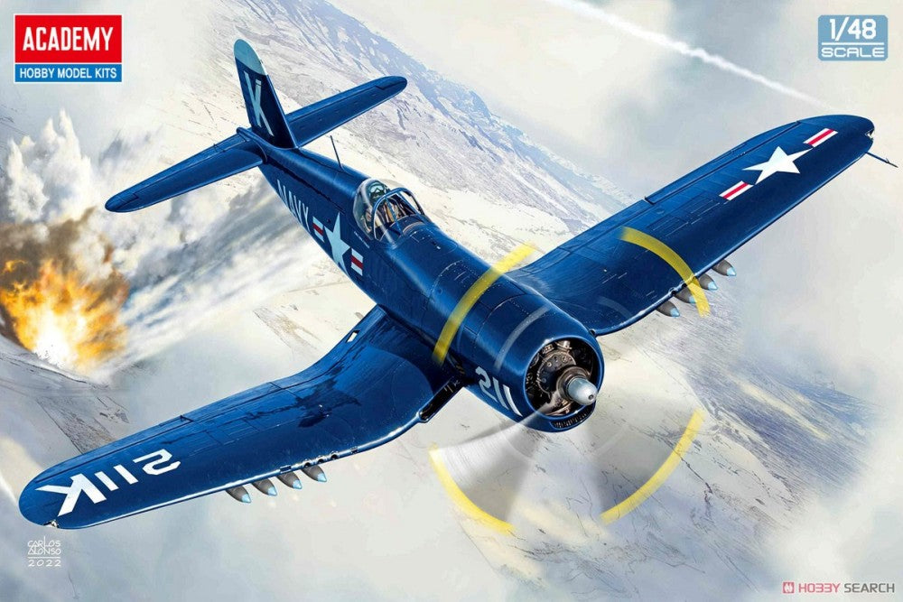 Academy 12353 1:48 Vought F4U-4 Corsair Aircraft Plastic Model Kit
