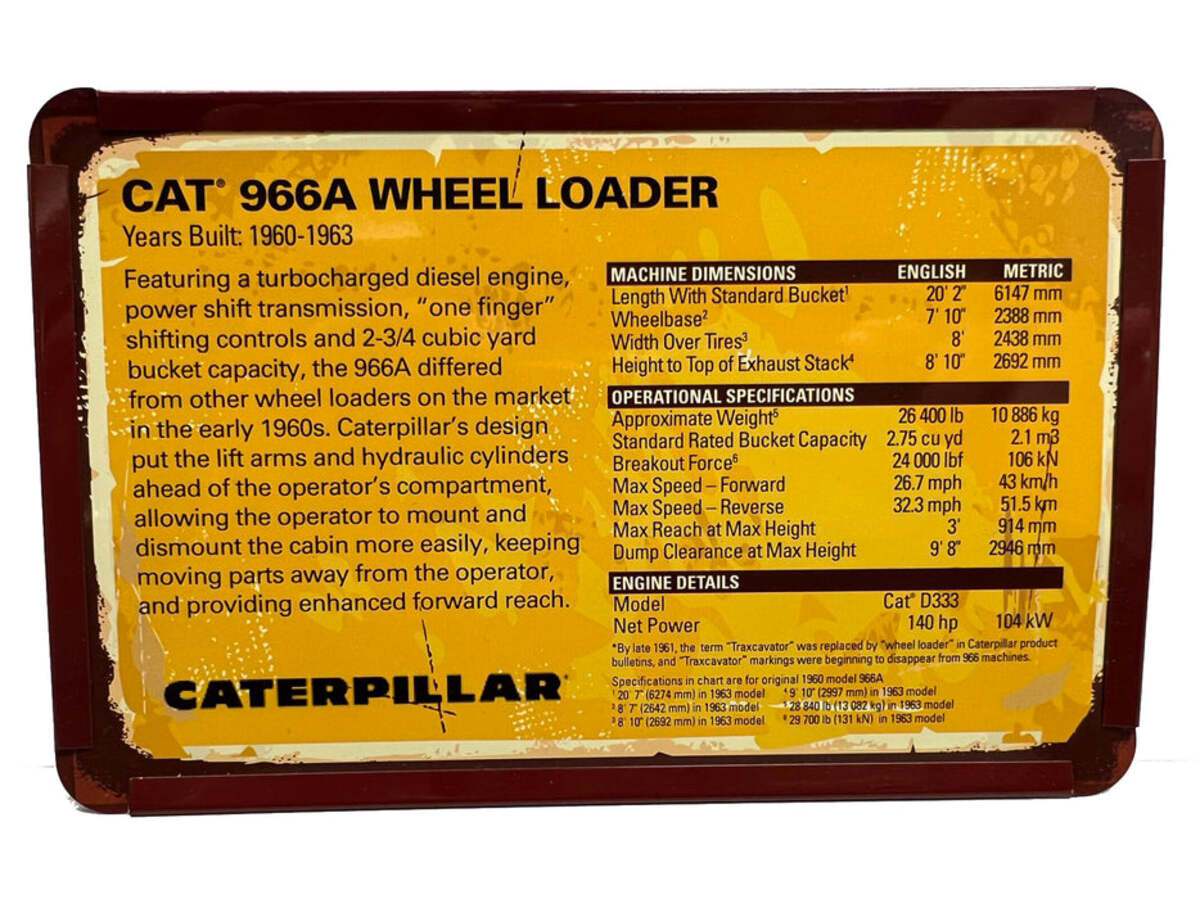 DieCast Masters 85579 1:50 Caterpillar 966A Wheel Loader Diecast Model