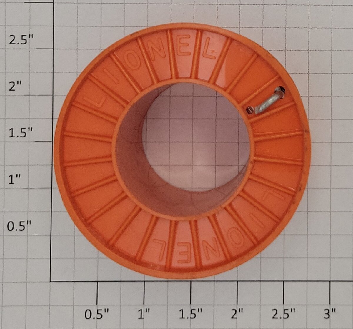 Lionel 6561-9 O Gauge Orange Cable Reel with Aluminum Wire
