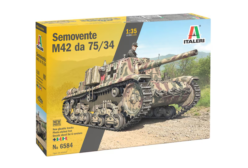 Italeri 6584 1:35 Semovente M42 da 75/34 Tank Plastic Model Kit