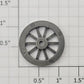 Lionel 700E-9 Black Hudson Rear Trailer Truck Plain Wheel