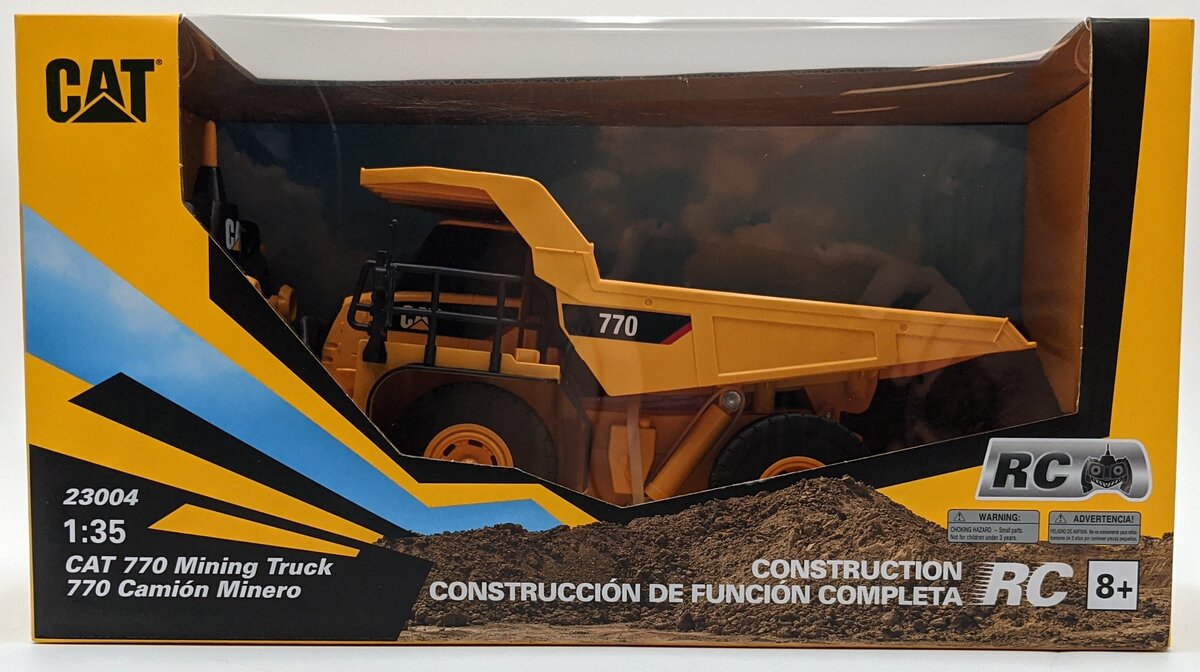 DieCast Masters 23004 1:35 Caterpillar 770 Radio Control Mining Dump Truck