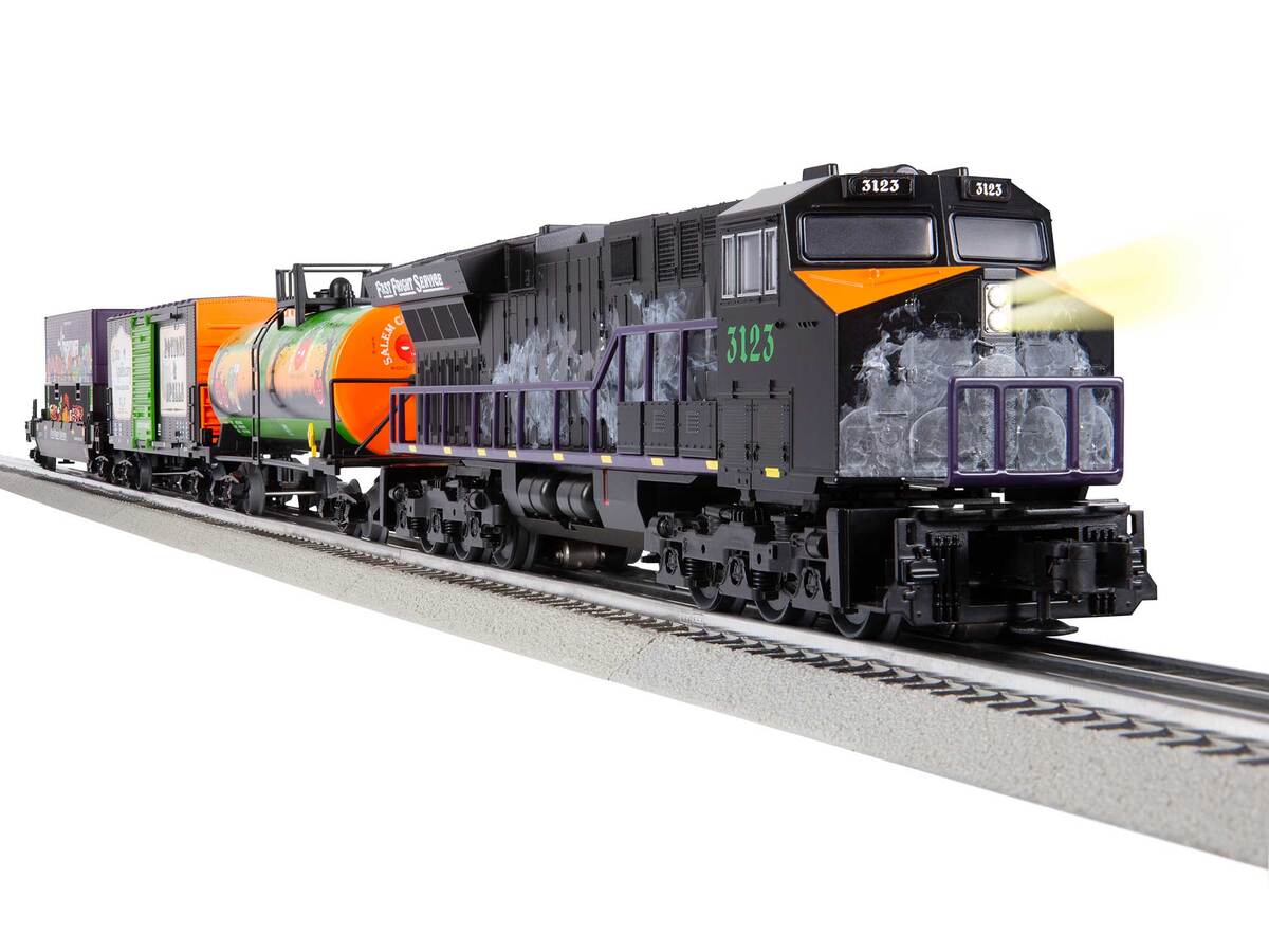 Lionel 2323050 Fast Fright Halloween O Gauge LionChief Diesel Loco Starter Set