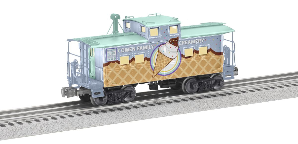 Lionel 2329130 O Assembled Cowen's Family Creamery Northeast Caboose with Deck
