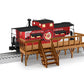 Lionel 2329170 O Assembled Hot Cocoa NE Caboose with Deck