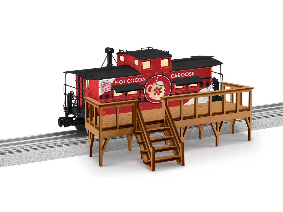 Lionel 2329170 O Assembled Hot Cocoa NE Caboose with Deck