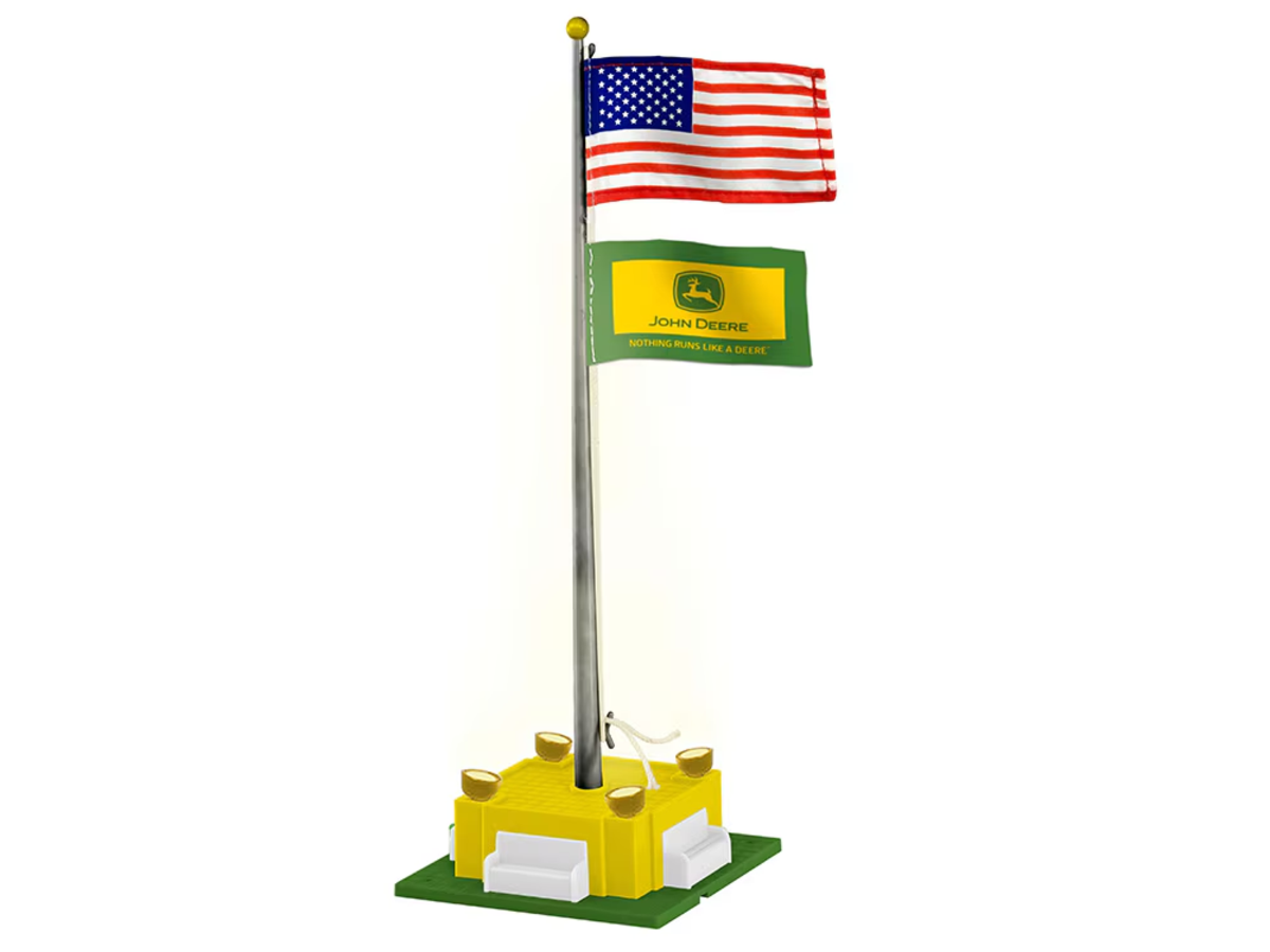 Lionel 2329250 O Assembled John Deere Nothing Runs Like A Deer Flagpole