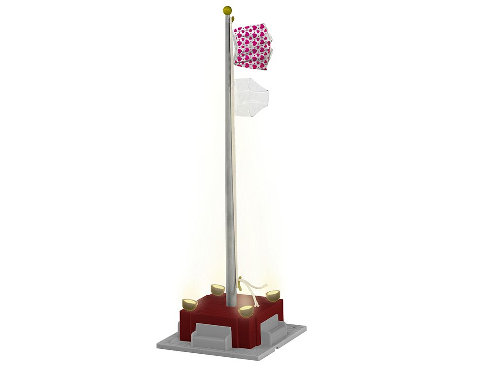 Lionel 2329270 O Assembled Prankster Flagpole
