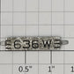Lionel 636W-1 Nickel Nameplate with Tabs