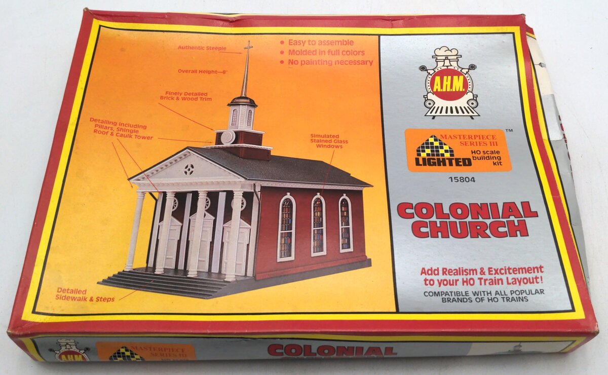 AHM 15804 HO Colonial Church Building Kit