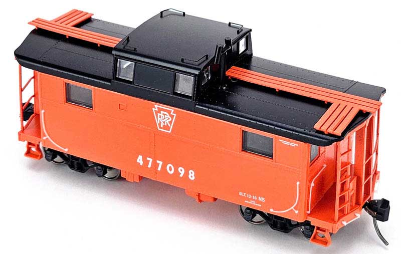 Bowser 43365 HO PRR Orange Plain Keystone PRR N5 Caboose Ready to Run #477098