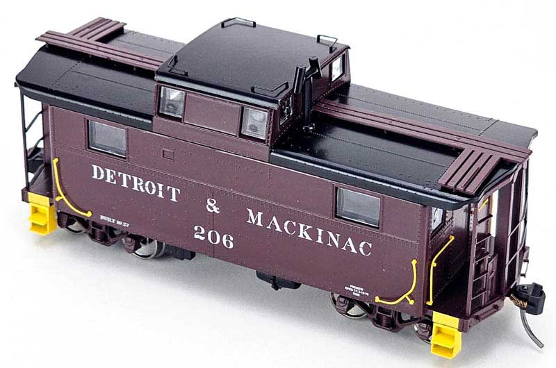 Bowser 43354 HO Detroit & Mackinac N5 Caboose Ready to Run #208