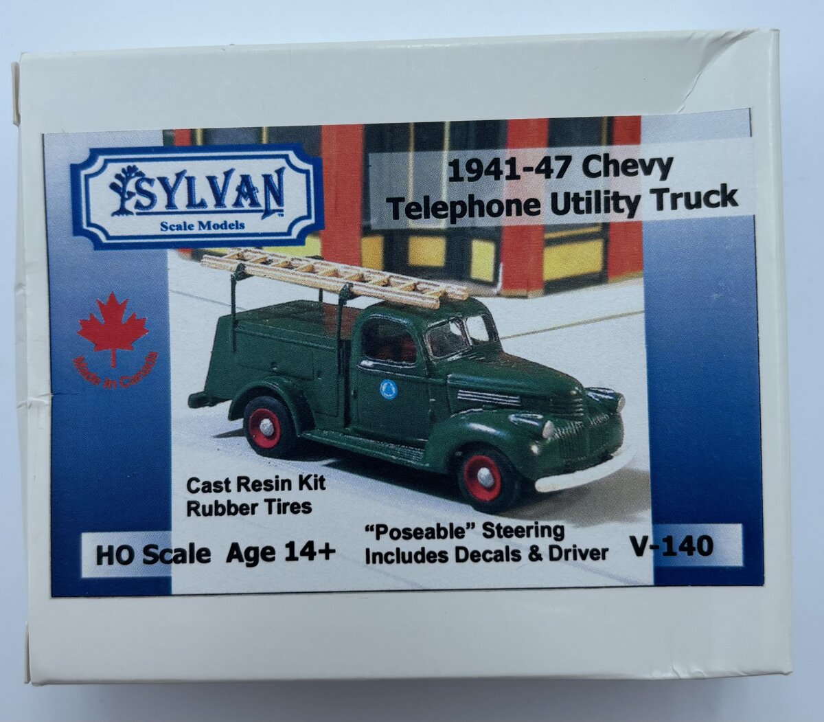 Sylvan Scale Models V-140 HO 1941-47 Chevy Telephone Utility Truck Kit