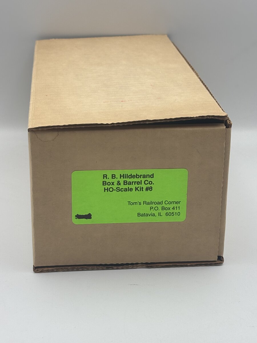 Tom's Railroad Corner 8 HO R. B. Hildebrand Box & Barrel Co. Kit