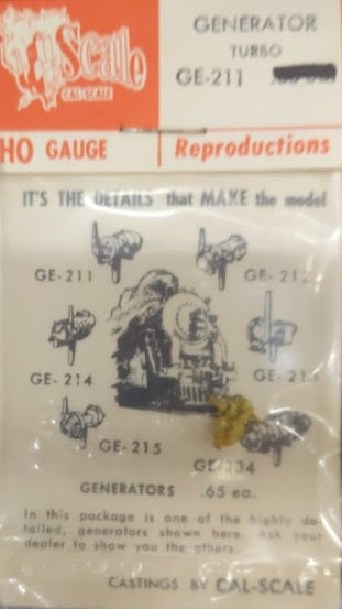 Cal Scale GE-211 HO Generator Turbo Brass