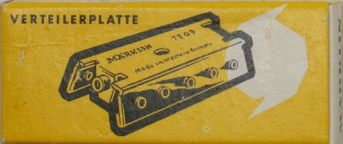 Marklin 7209 Z Scale Distributor Panel One Piece
