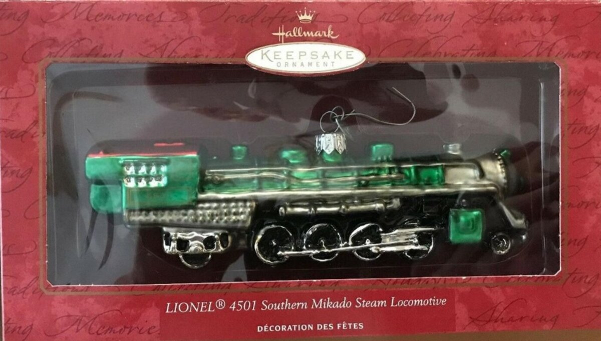 Hallmark QBG4074 Keepsake Ornament Lionel 4501 Southern Mikado Steam Locomotive
