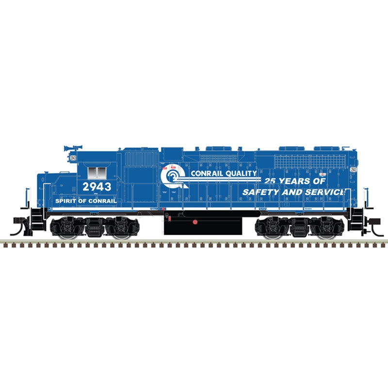 Atlas 40005604 N Conrail Spirit of Conrail Silver GP-38 Diesel Locomotive #2943