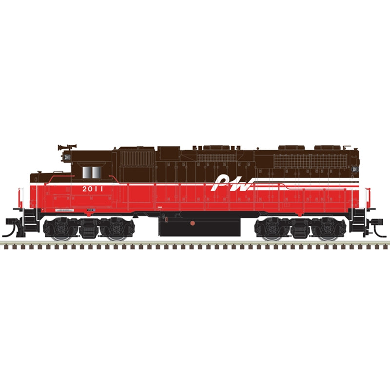 Atlas 40005610 N Providence & Worcester Silver GP-38 Diesel Locomotive #2011