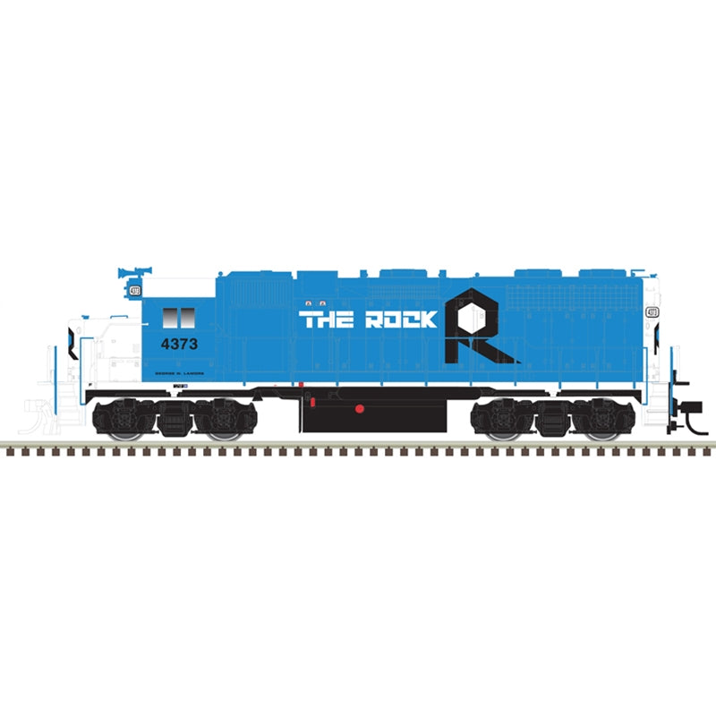 Atlas 40005612 N Rock Island Rail Silver GP-38 Diesel Locomotive #4373