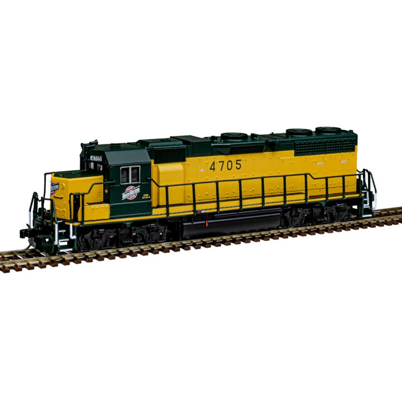 Atlas 40005622 N C&NW Low Nose GP-38 Diesel Locomotive with LokSound & DCC #4705