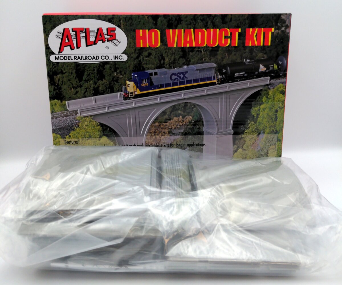 Atlas 70000225 HO Single Track Cut Stone Viaduct Bridge Kit