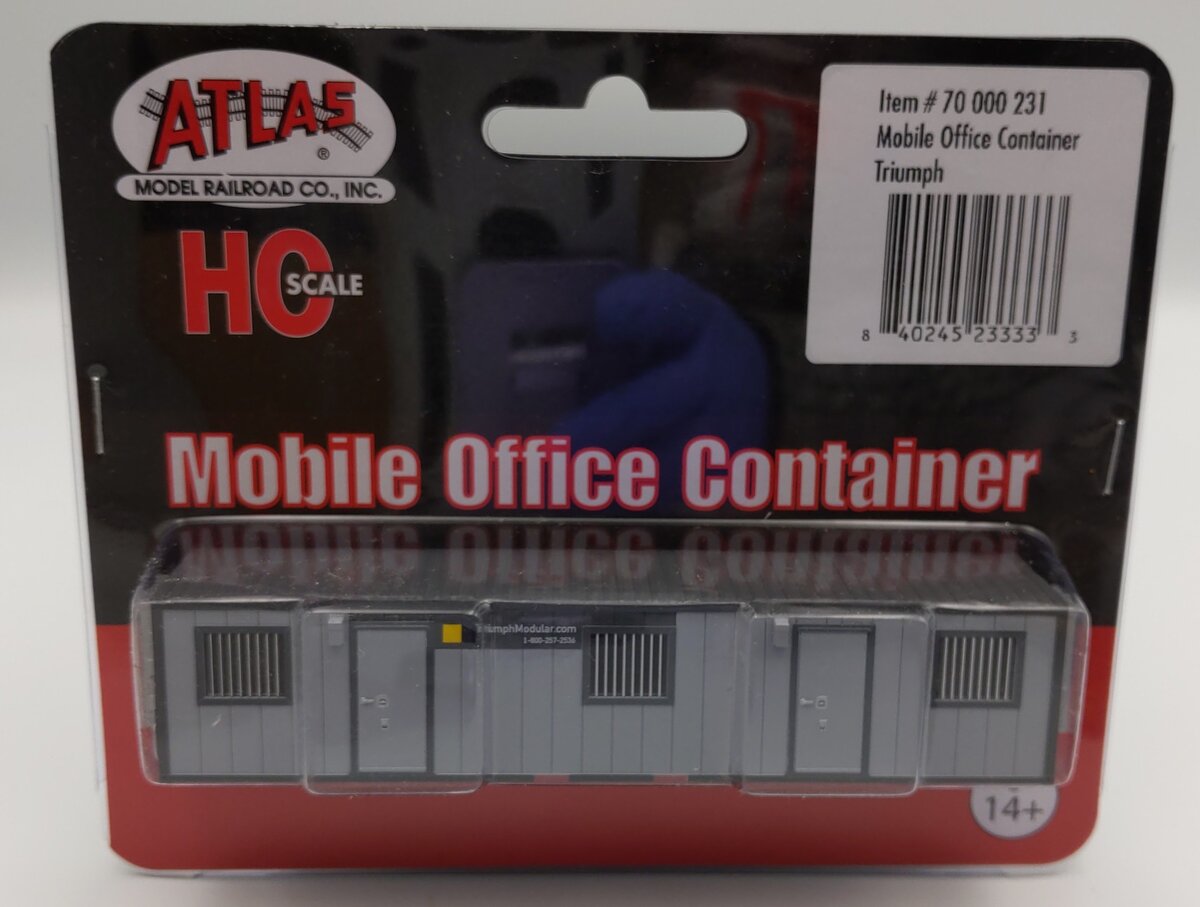 Atlas 70000231 HO Assembled Triumph Mobile Office Container