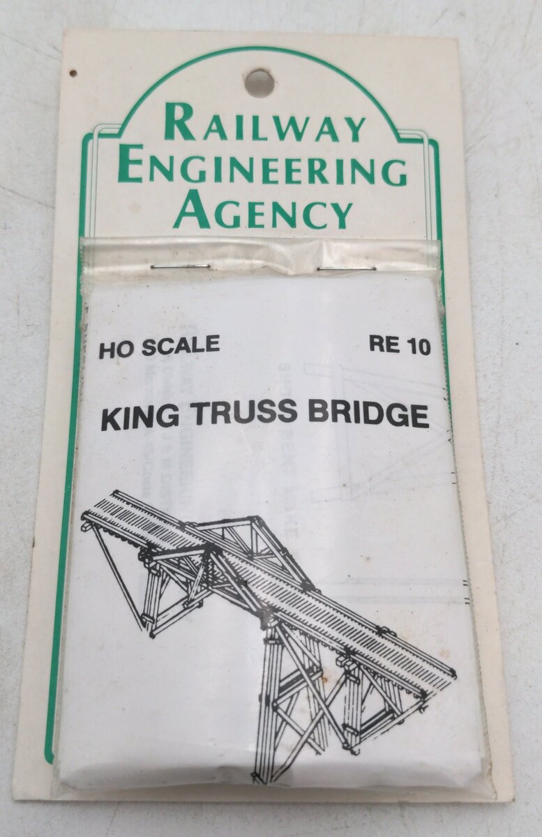 Railway Engineering RE10 HO Scale King Trus Bridge & Trestle Wood Kit