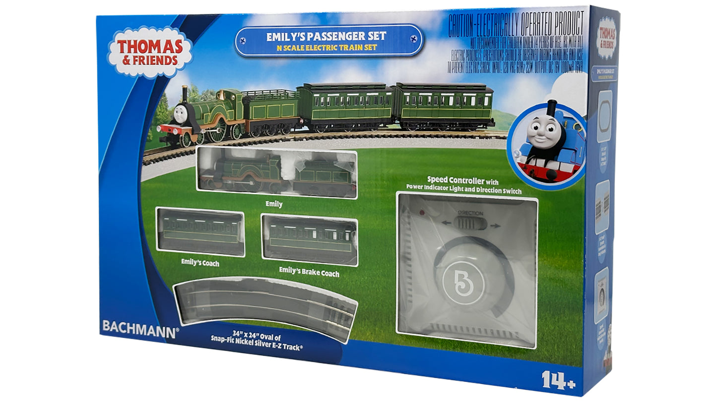 Bachmann 24031 Thomas & Friends Emily N Gauge Steam Passenger Train Set