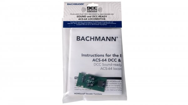 Bachmann 44960 HO ACS-64 Plug & Play Sound Decoder
