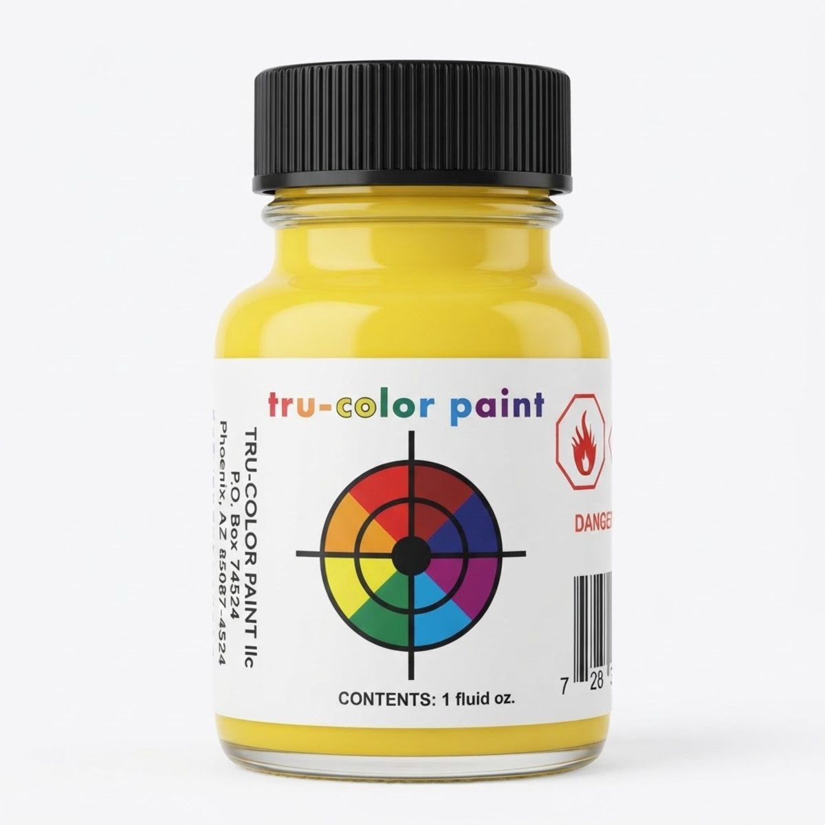 Tru-Color 9394 Progress Rail Yellow RR Color Acrylic Paint - 1 oz Bottle