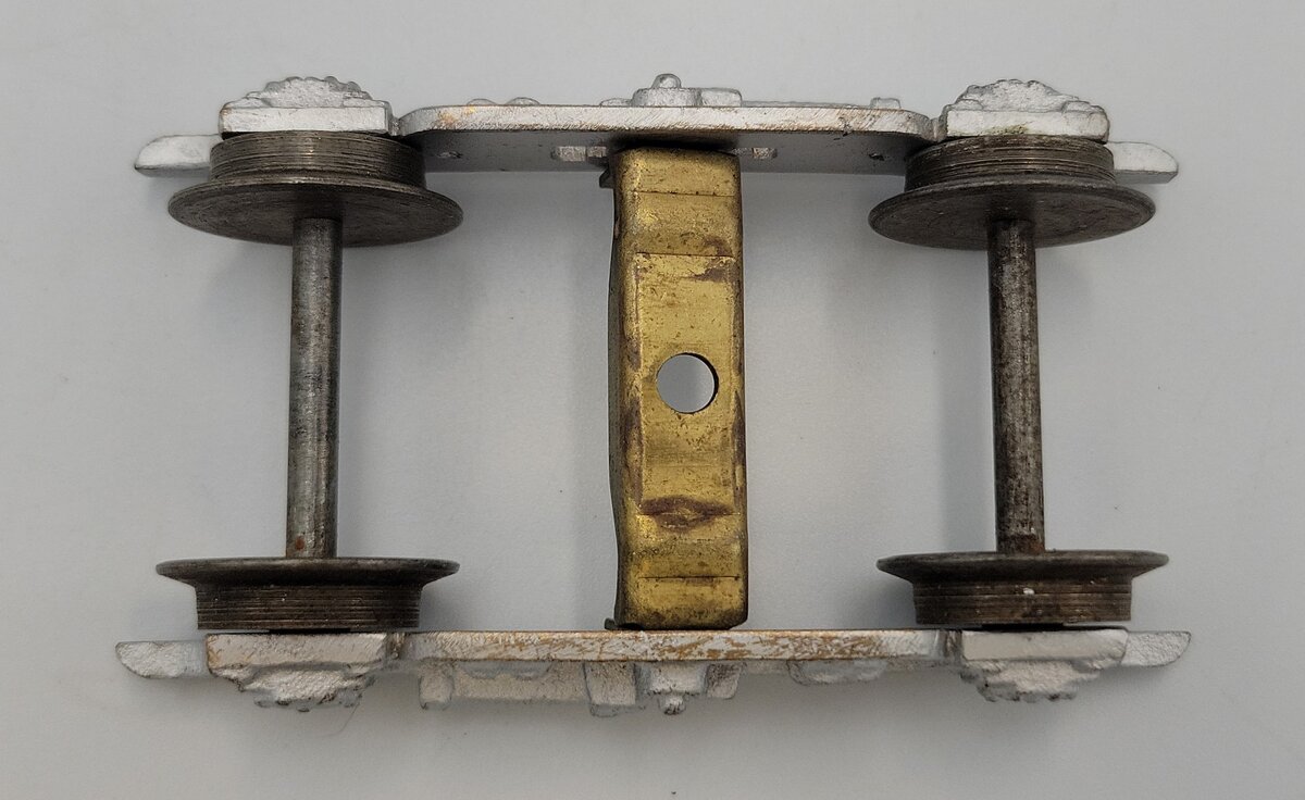 All-Nation 217239 Vintage O Scale 2-Rail Cast and Brass 4-Wheel Truck