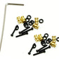 Power Hobby SCX24129 SCX24 Jeep Gladiator Brass High Clearance Chassis Links