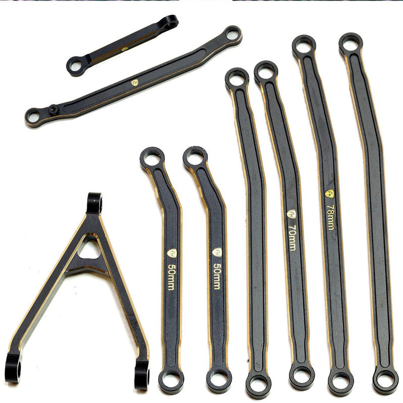 Power Hobby SCX24129 SCX24 Jeep Gladiator Brass High Clearance Chassis Links