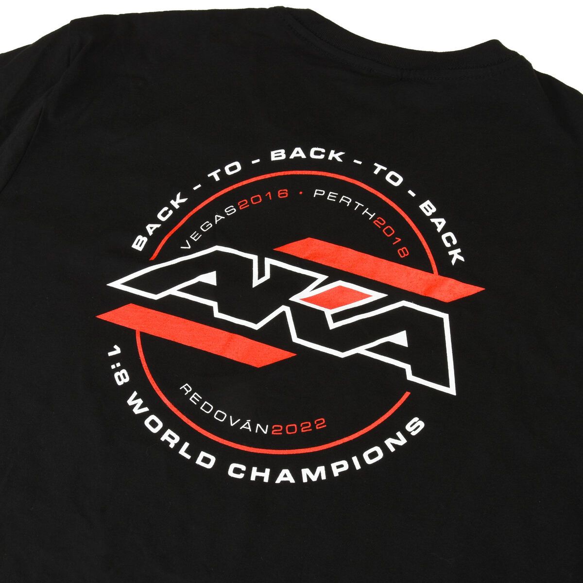 AKA Products, Inc. 98121XL XL AKA 3-Time World Champion Black T-Shirt
