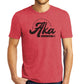 AKA Products, Inc. 98120L Large AKA Retro Tri-Blend Red T-Shirt